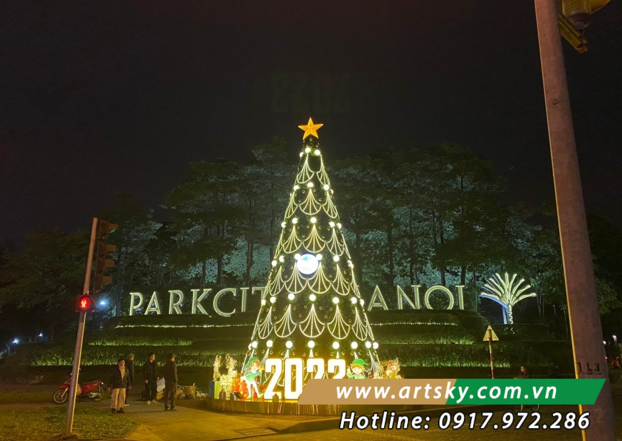 Trang trí khu đô thì bằng đèn led