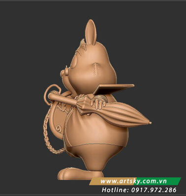 Phác thảo mô hình 3D Thỏ Béo – bước đầu trong quy trình tổng hợp chế độ