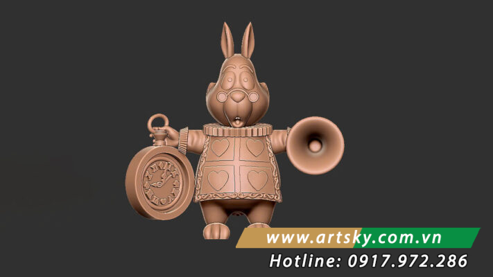 Bản phác thảo ban đầu Thỏ Béo –phong cách hài hước và thân thiện