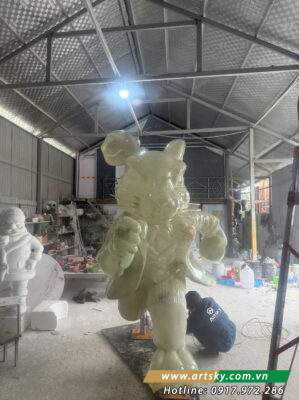 Công nghệ hoàn thiện mô hình composite tại xưởng