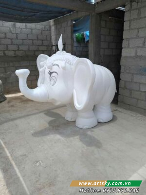 Quá trình thi công mô hình nghệ thuật tại Thanh Hóa