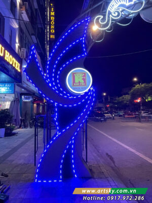 DỰ ÁN TRANG TRÍ ĐÈN NGANG ĐƯỜNG TP CAO BẰNG