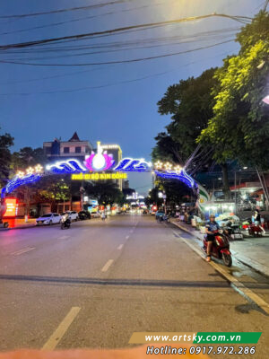 DỰ ÁN TRANG TRÍ ĐÈN NGANG ĐƯỜNG TP CAO BẰNG