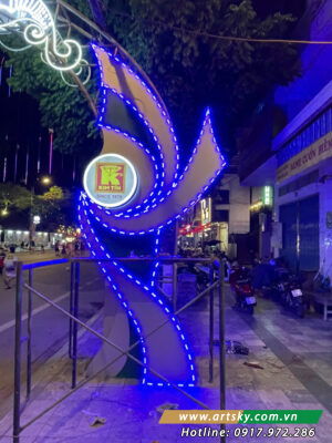 DỰ ÁN TRANG TRÍ ĐÈN NGANG ĐƯỜNG TP CAO BẰNG