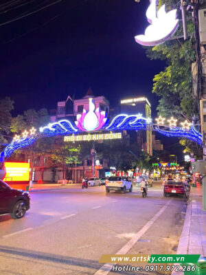 DỰ ÁN TRANG TRÍ ĐÈN NGANG ĐƯỜNG TP CAO BẰNG