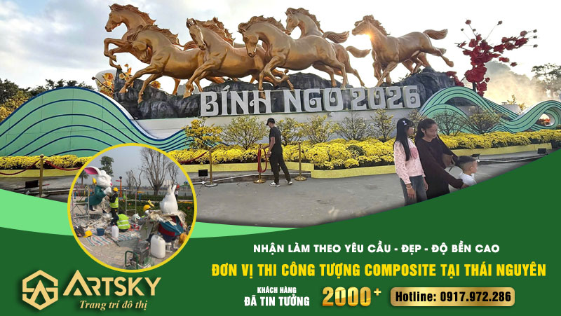 Đơn vị thi công tượng composite tại Thái Nguyên