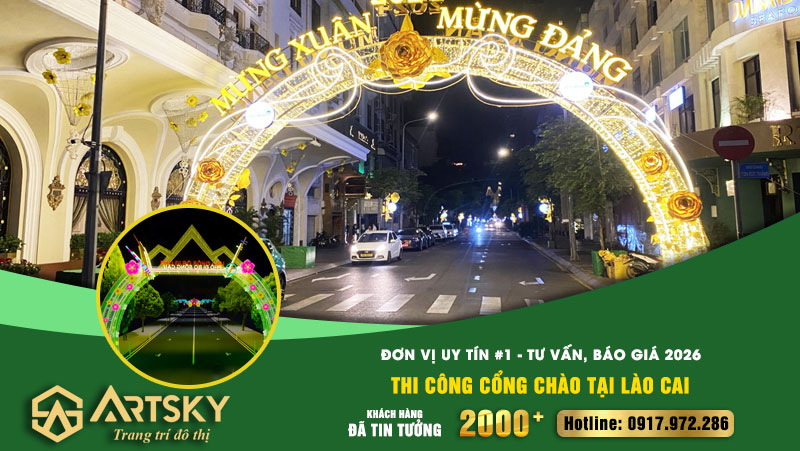 Thi Công Cổng Chào tại Lào Cai