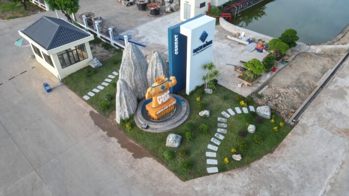 Tổng thể dự án thi công và thiết kế cổng Công ty Xi măng Bạch Đằng Tại Hải Phòng