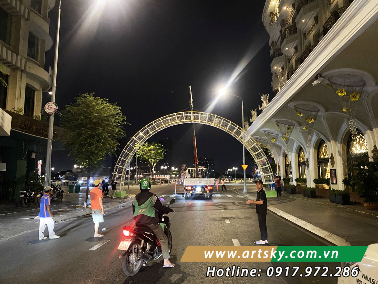 Thi công cổng chào tại Hưng Yên - ArtSky