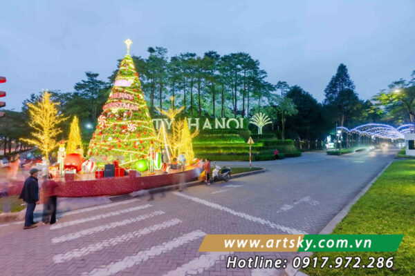 Đơn vị thi công đường đèn cổng chào Noel tại Hà Nội ArtSky
