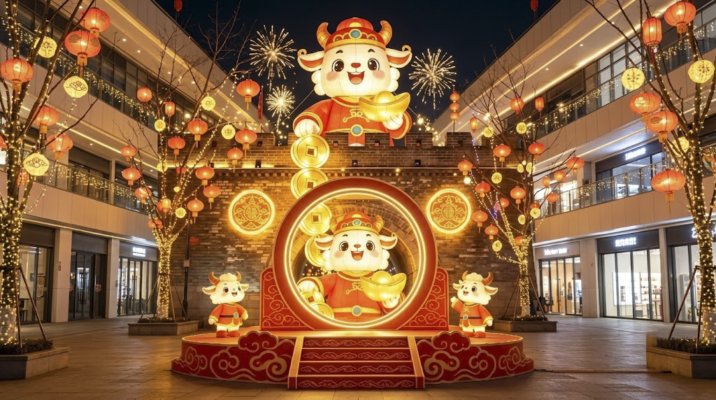 Decor trang trí Tết tại Hà Nội không gian quảng trường ngoài trời ArtSky